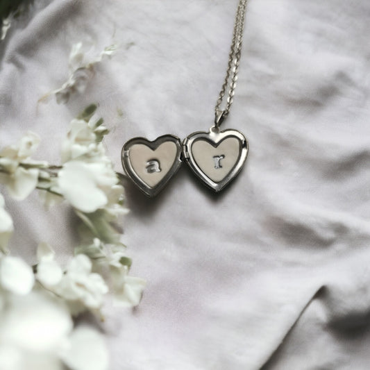 Amore Mio - Locket Necklace Silver Color Version