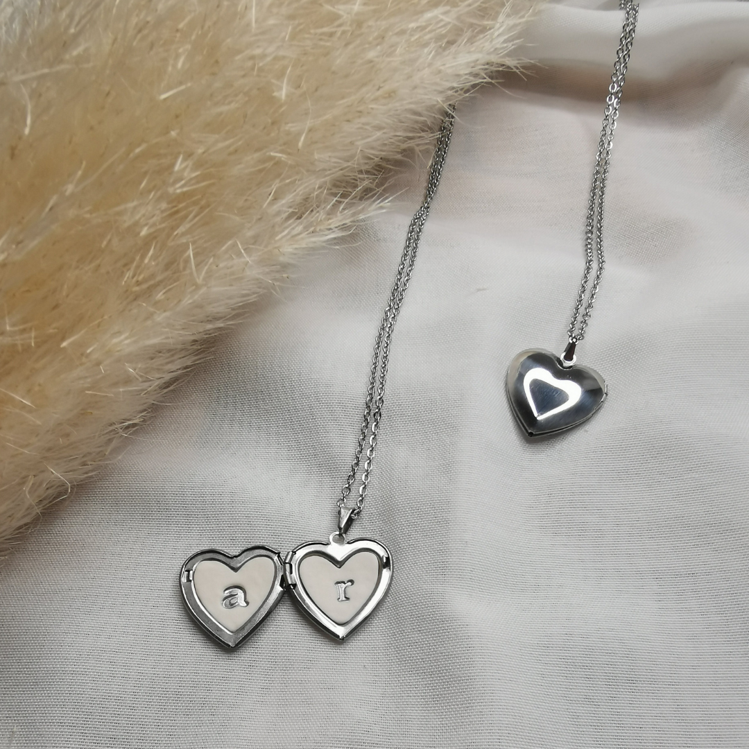 Amore Mio - Locket Necklace Silver Color Version